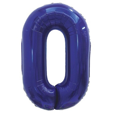 Цифра 0 синий е75