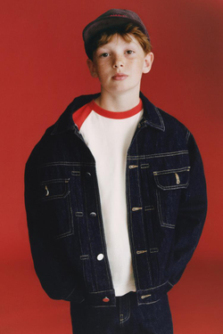 ZARA Х BENSIMON ® ЛОНГСЛИВ С ДЛИННЫМИ РУКАВАМИ, КРАСНЫЙ