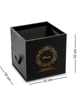 WG-100-C Коробка подарочная «Букет с сюрпризом» цв.черный