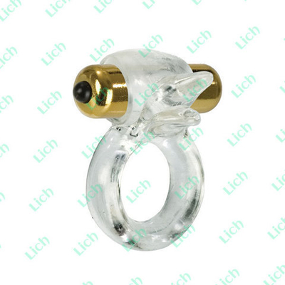 Прозрачное эрекционное кольцо WICKED PURE GOLD