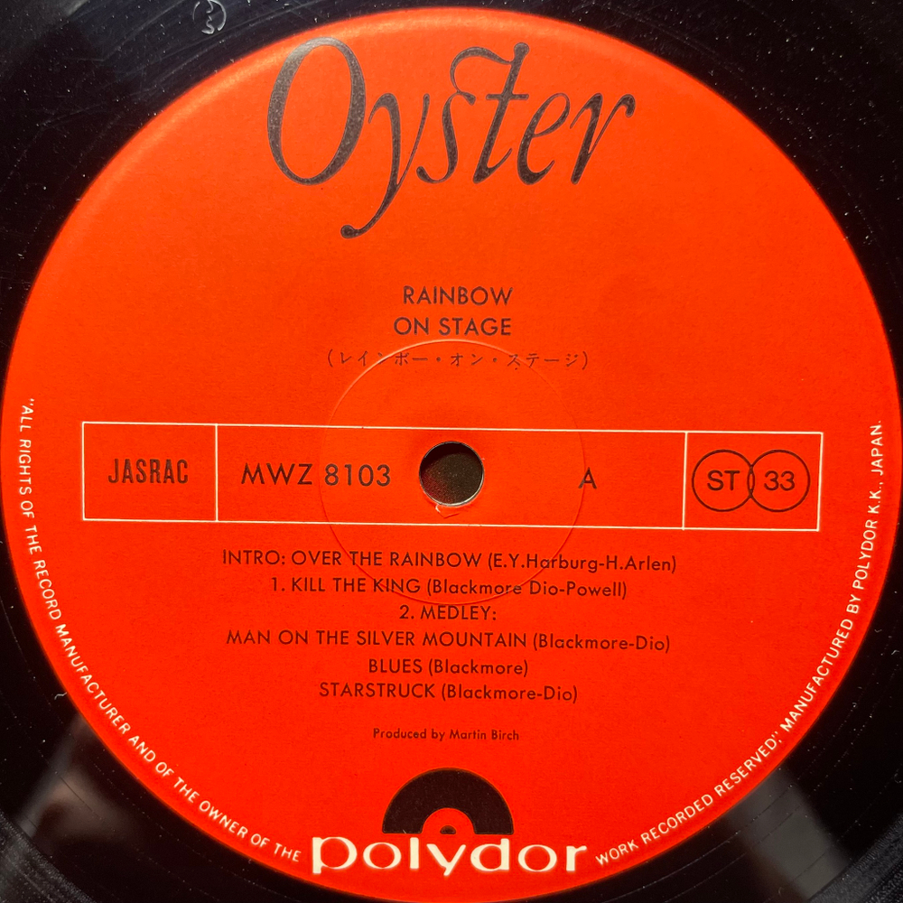 Rainbow - On Stage 2LP (Япония 1977г.)