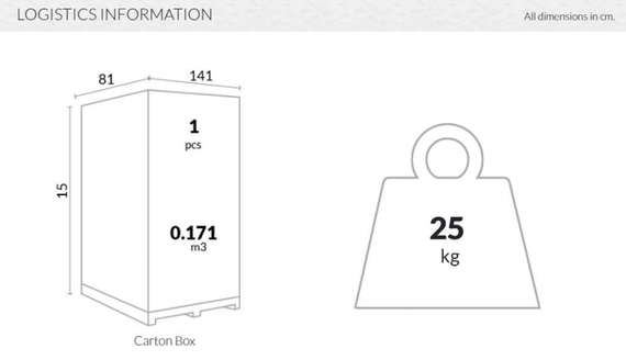 Пластиковый стол Ares 140х80 бежевый