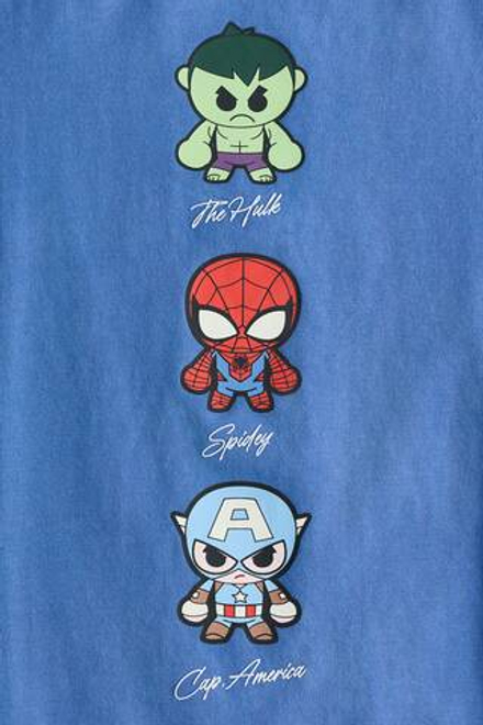 H&M Футболка оверсайз с принтом, синий