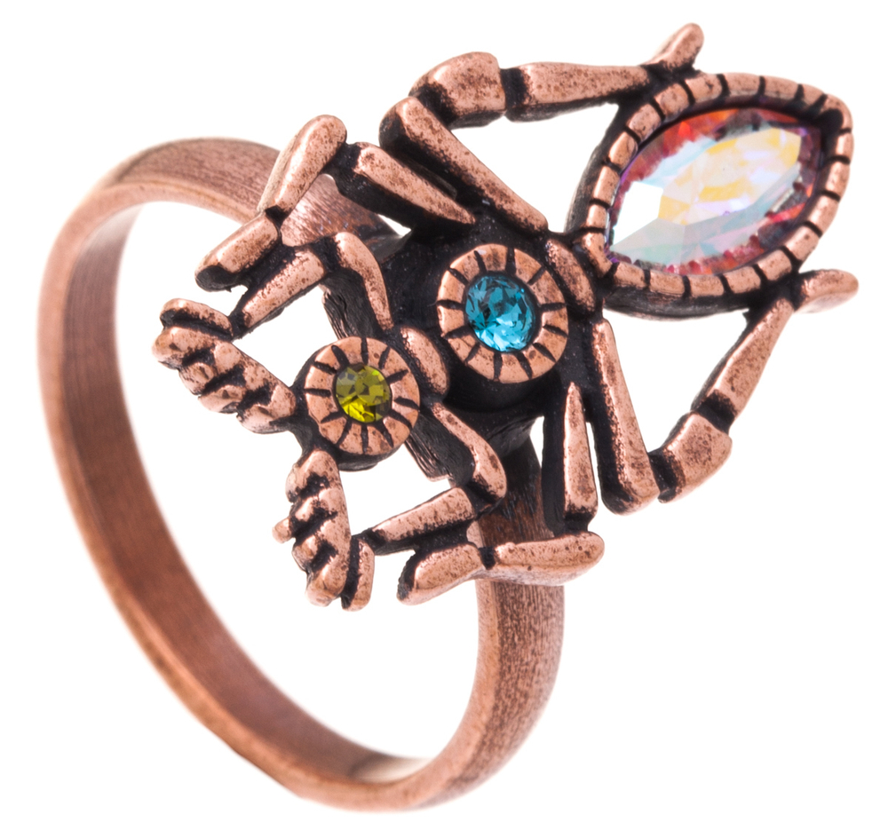 "Тоурмис" кольцо в медном покрытии из коллекции "Кассида" от Jenavi