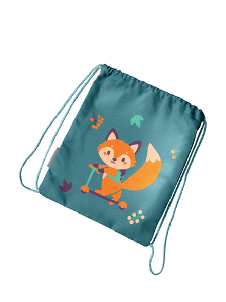 Мешок в садик 33х40, Лисенок (зеленый)