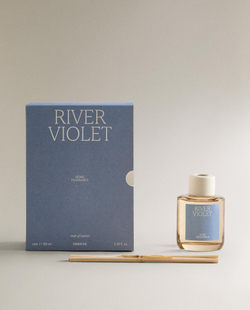 Zara Home RIVER VIOLET REED DIFFUSERS — ароматический диффузор с тростниковыми палочками, Речной Фиалковый, 100 мл