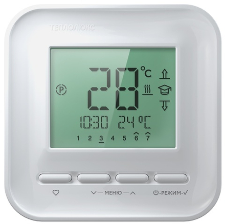 Терморегулятор "Теплолюкс" 520 белый (программируемый)