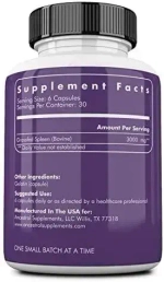 Ancestral Supplements - Grass Fed Beef Spleen 500 mg 180 capsules