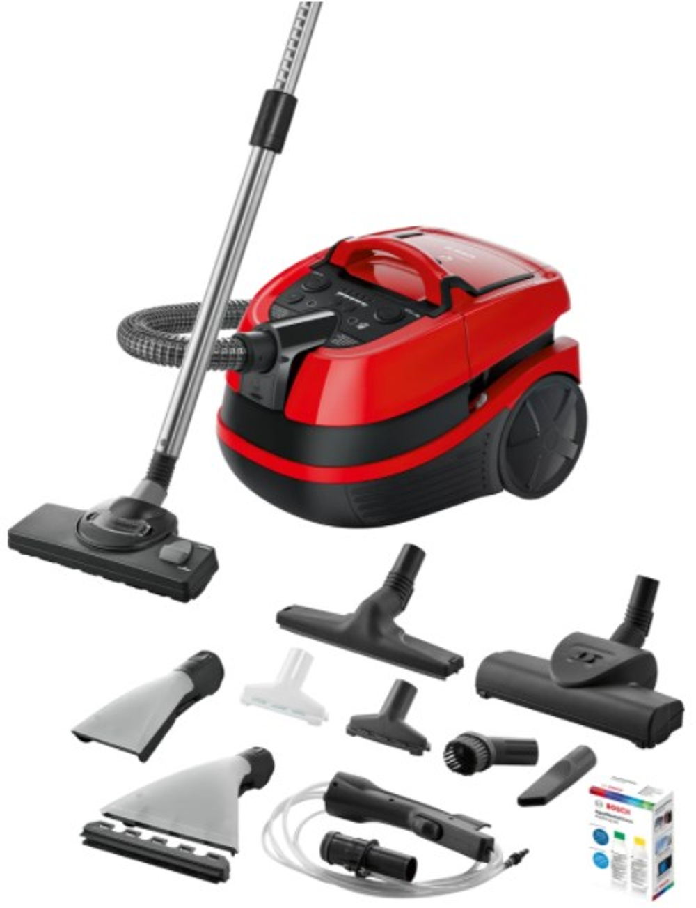 Пылесос Bosch Serie 4 BWD421PET 2100Вт красный/черный