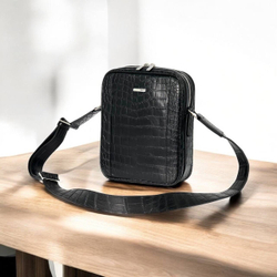 Мессенджер-Сумка через плечо Zilli из кожи крокодила