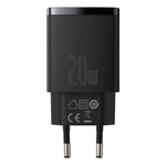 Зарядное устройство Baseus Compact Quick Charger U+C 20W - Black