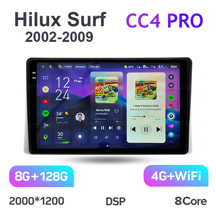 Teyes CC4 Pro 9" для Toyota Hilux Surf 2002-2009