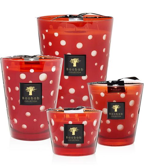 Red, свеча Bubbles MAX 10, Baobab Collection