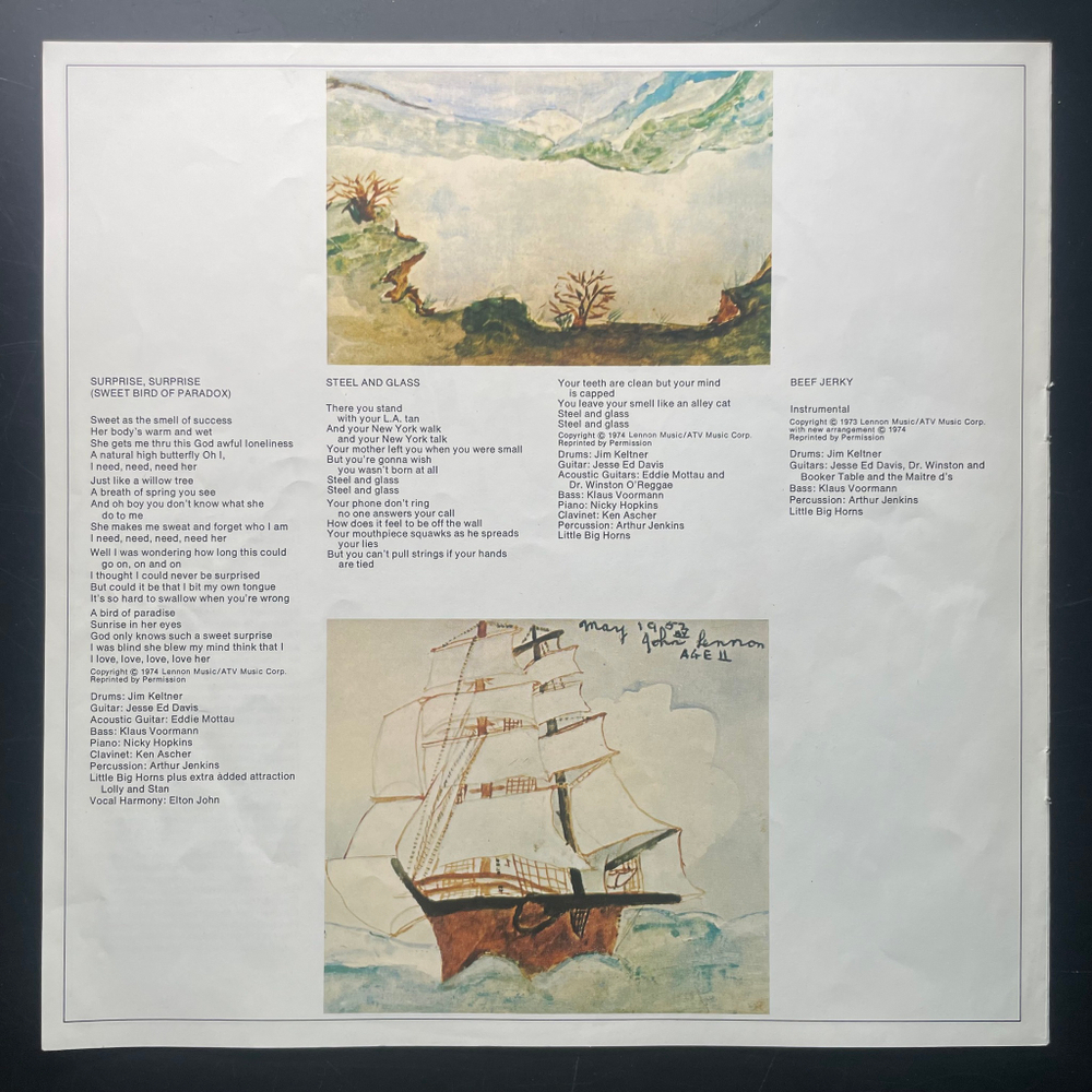 John Lennon - Walls And Bridges (Германия 1974г.)