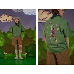 Футболка Called a Garment Letters Hooks "Grass Green"