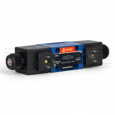 4WE6H61/CW110-50N9K4 - Гидрораспределитель золотниковый Ду 6 с электроуправлением, схема H (14), электроуправление W110, возврат - пружинный