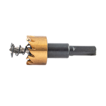 Коронка по металлу HSS, 22 мм, нитридтитановое покрытие //Denzel 724103