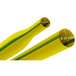 Термоусадочная трубка ЭРА NO-224-504 ТТУ нг-LS 40/20 жёлто-зелёная в отрезках по 1 м 10 шт