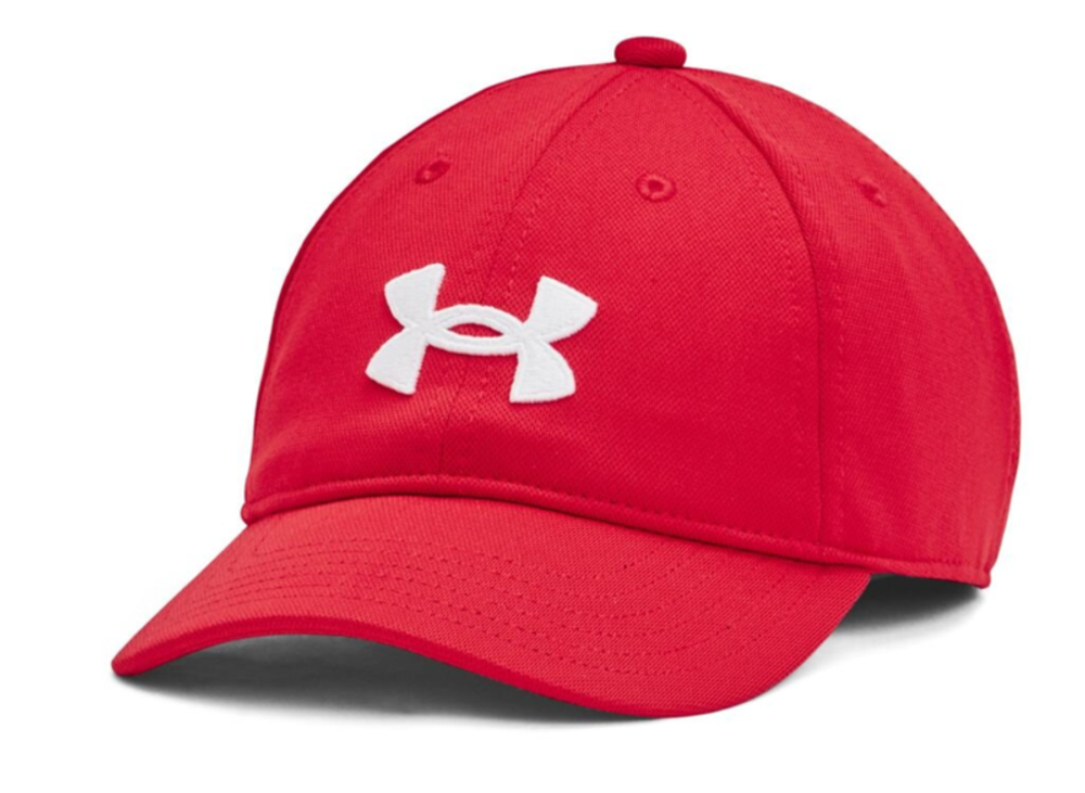 Теннисная кепка Under Armour Boys' UA Blitzing Adjustable Cap - red/white