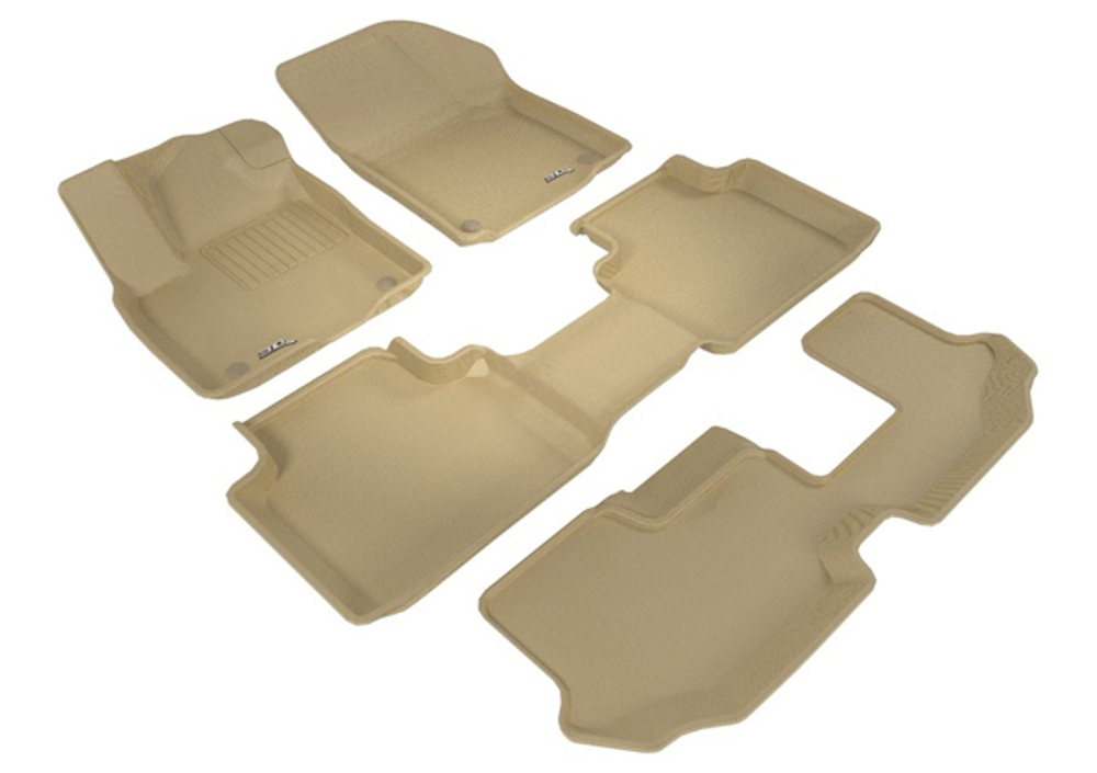 Коврики салона Sotra 3D Lux для Volkswagen Teramont 2017- бежевые. Арт. ST 74-00660