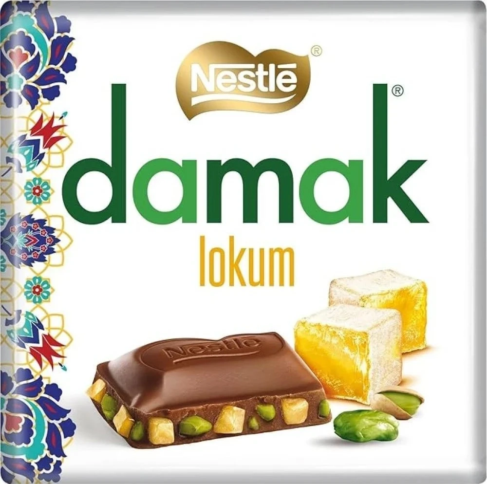 Шоколадные квадратики Nestle Damak с турецким локумом, 60 грамм × (6 штук) - NESTLE