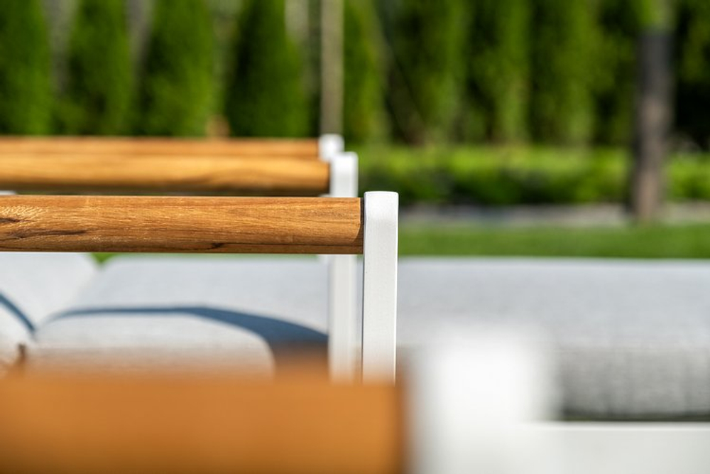 Комплект для отдыха из алюминия Joygarden МАЯ, белый, светло-серый