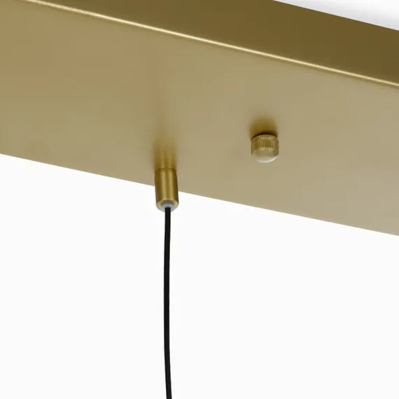 Подвесной светильник Balance 142х36 см, прозрачный, золотистый