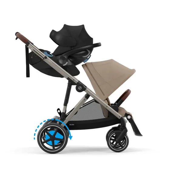 Прогулочная коляска Cybex e-Gazelle S TPE Almond Beige
