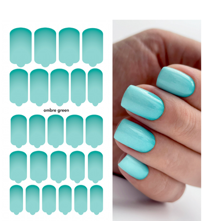Пленки для маникюра Provocative Nails Ombre green