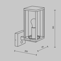Бра Maytoni Cell O452WL-01GFSR