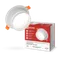 Светильник встраиваемый GX53R-SOFT NL-WH под GX53 c подсветкой, 110х63мм белый IN HOME