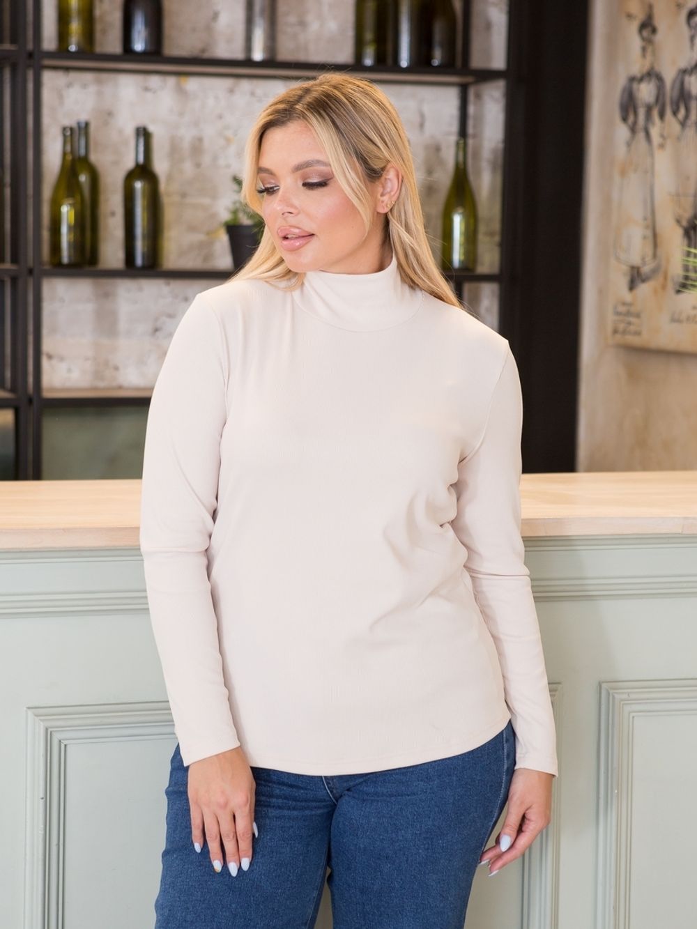 Водолазка 1209 мятный Novita (Акция)