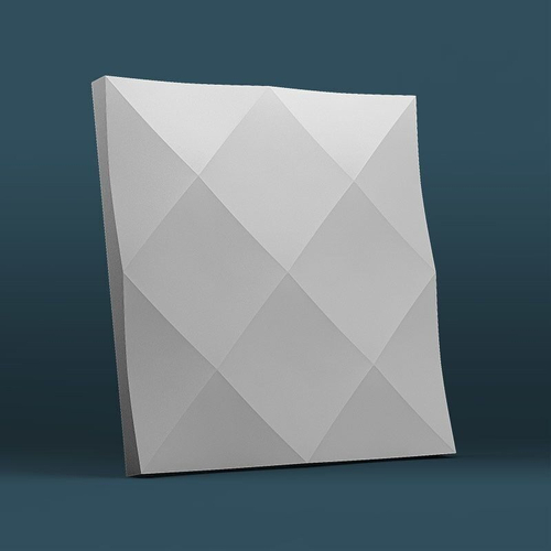 Гипсовая панель Ромбы