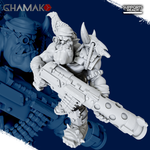 Orks Greenskins Boyz Орк №4 с большоё даккой миниатюра для dnd, днд, pathfinder, фентези, Настольная игра, НРИ, Варгейм, РПГ