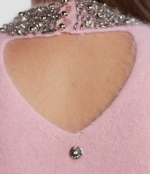 Хлопковый свитер Liu Jo - розовый(CF3071 MA97L)