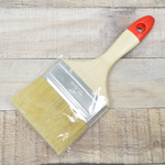 Кисть плоская 4" 100мм натуральная щетина "Евро"