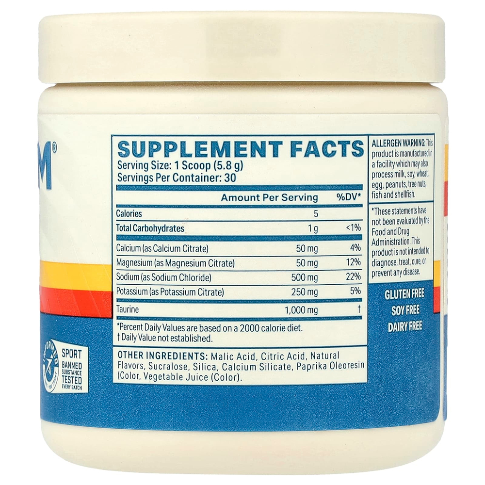 Podium Nutrition, соль и электролиты, персики и сливки, 174 г (6,14 унции)