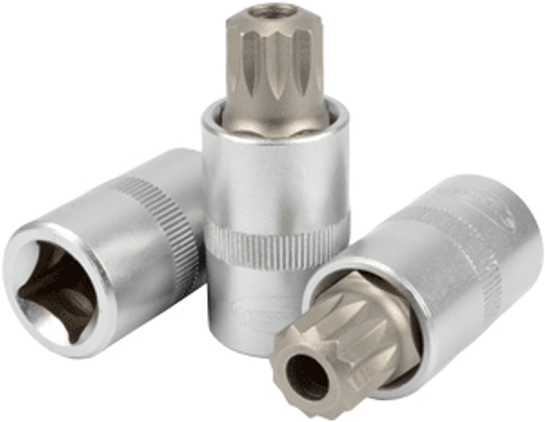 Головка с вставкой Spline 1/2" М16 L=55 мм с отверстием