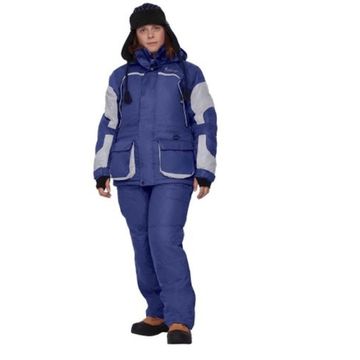 Костюм "Фишермен Леди" жен. утепл. кур+п/к (синий/св.серый)