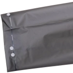 Дождевик-плащ 140 Мкрн 115*65см «Уральский» с капюшоном и завязками, на кнопках, увеличенный , бело-серый ДоброСад