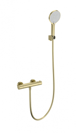 Смеситель для душа с термостатом WONZON & WOGHAND INN 3, Брашированное золото (WW-B2012-A-BG)