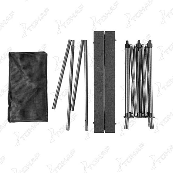 Стол складной 94x55x50см с отделом под посуду столешница алюминий (PR-MC-607) PR