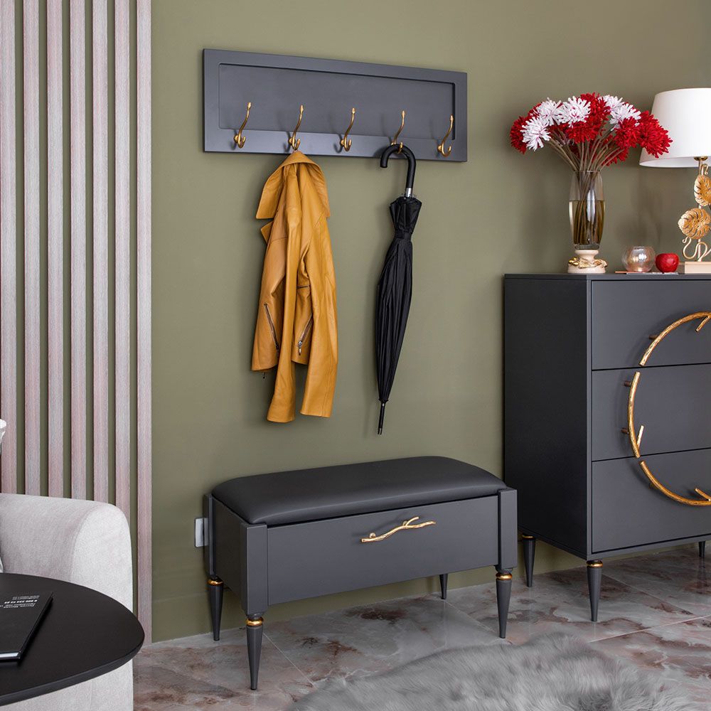 Вешалка настенная Арт Серая