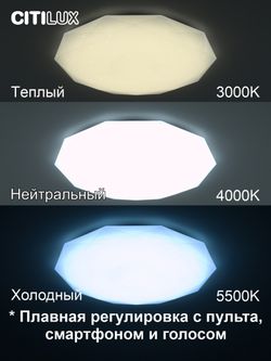Citilux Астрон CL733900G RGB Люстра светодиодная с пультом