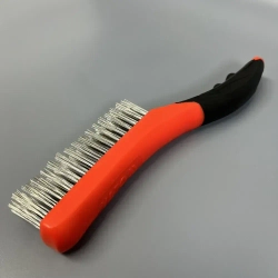 Корщетка ручная усиленная, 4 ряда, нержавейка, 260мм