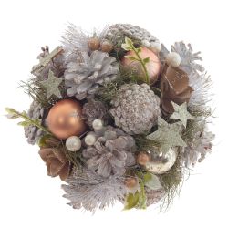 GAEM Изделие декоративное "Новогодняя композиция", L17 W17 H18 см