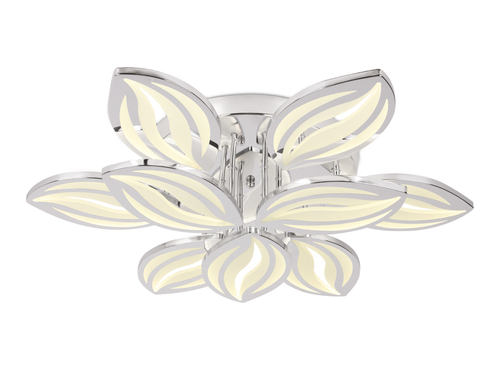 Потолочный светодиодный светильник с пультом FA467/6+3 CH хром 135W 720*620*120 (ПДУ РАДИО 2.4)