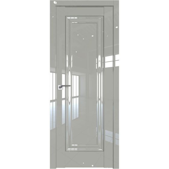 Межкомнатная дверь глянцевая Profil Doors 23L галька люкс глухая