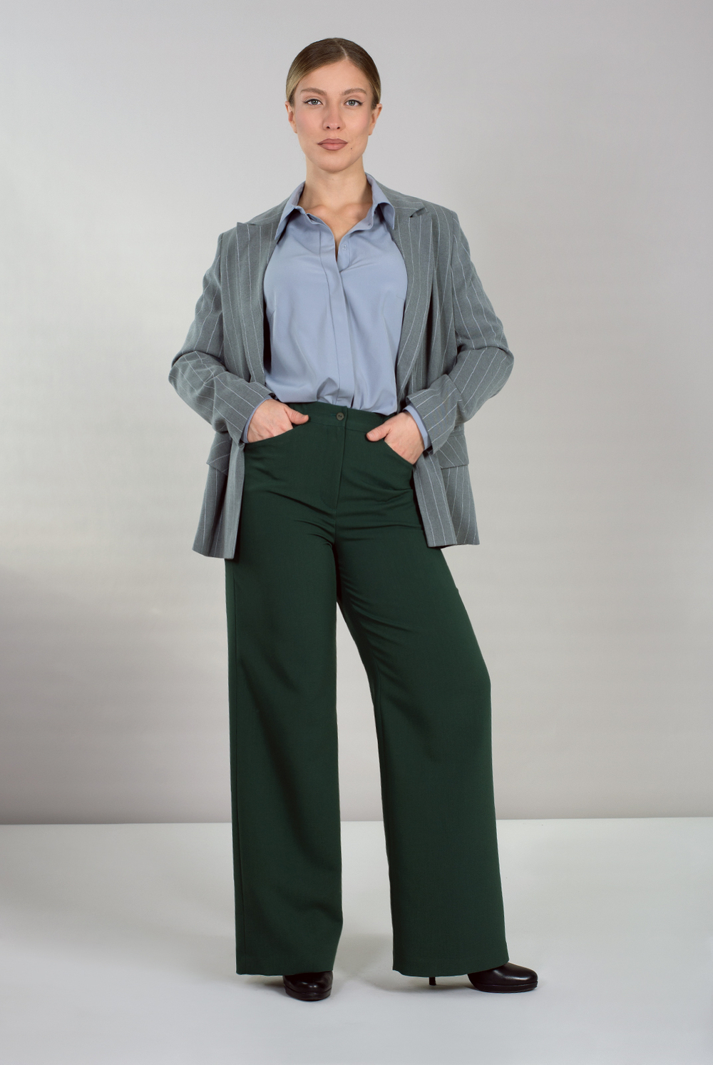 Брюки женские 3393ВЕ, Изумрудный #489Из023393ВЕ