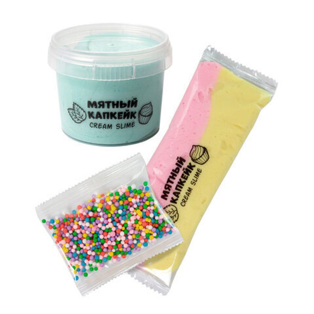 Слайм (лизун) "Slime Dessert Мятный капкейк", 155 г, SLIME, S130-60